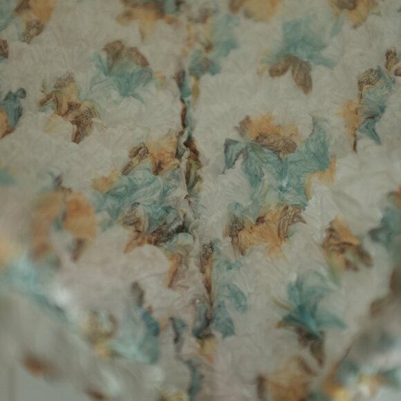 COPY - Popcorn bubble textured sunflower floral cardigan Fit S to XL - Picture 6 of 10
